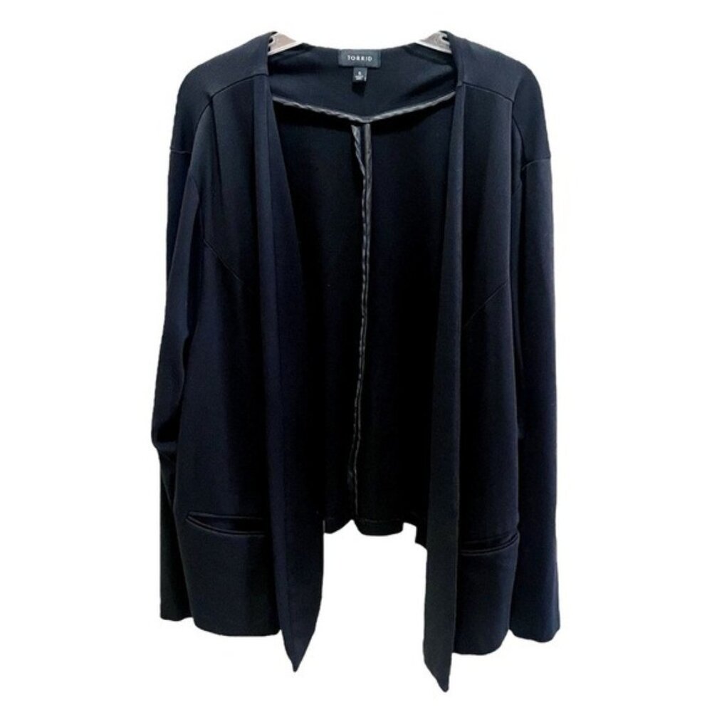 Torrid Black Open Jacket 5X